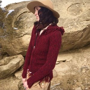 Us Three, Fringed Sweater, size M